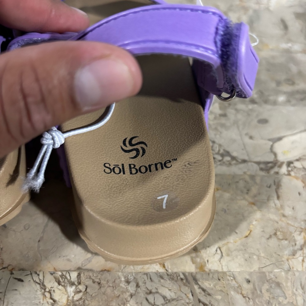 Sol Borne Toddler Girls Sandals Size 7 - Picture 5 of 6